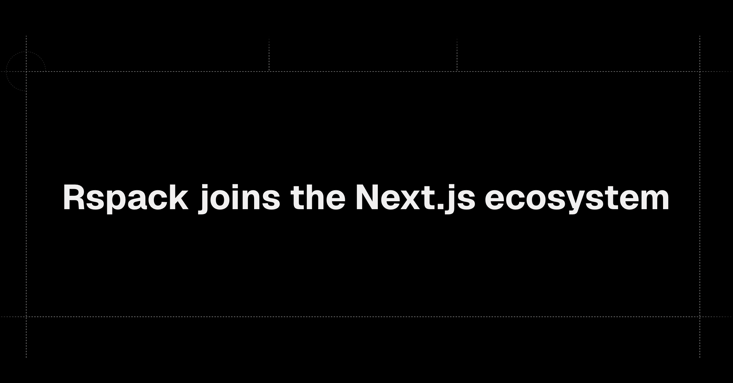 Rspack joins the Next.js ecosystem
