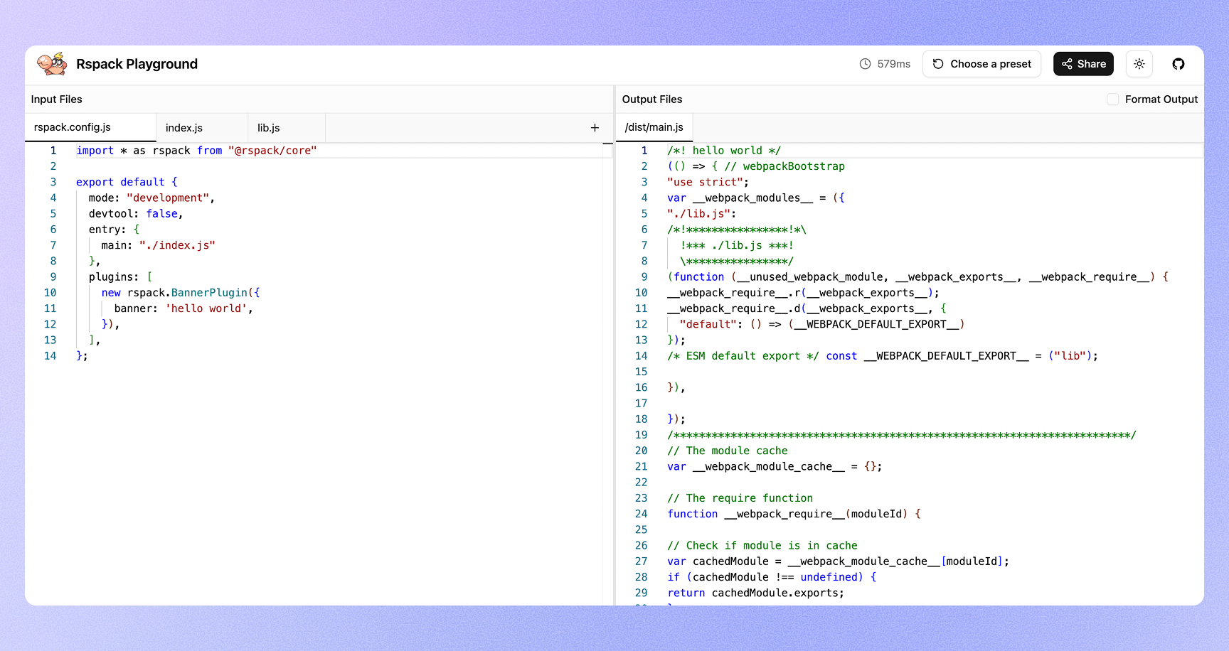 rspack-web-repl